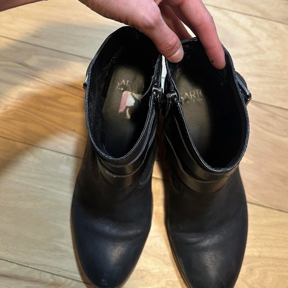 Franco Sarto Black Heeled Boots - Picture 6 of 8